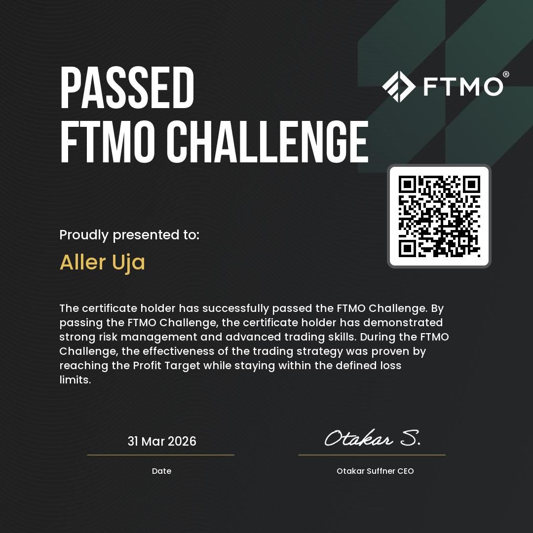 FTMO Passed Challenge — 31 March 2022