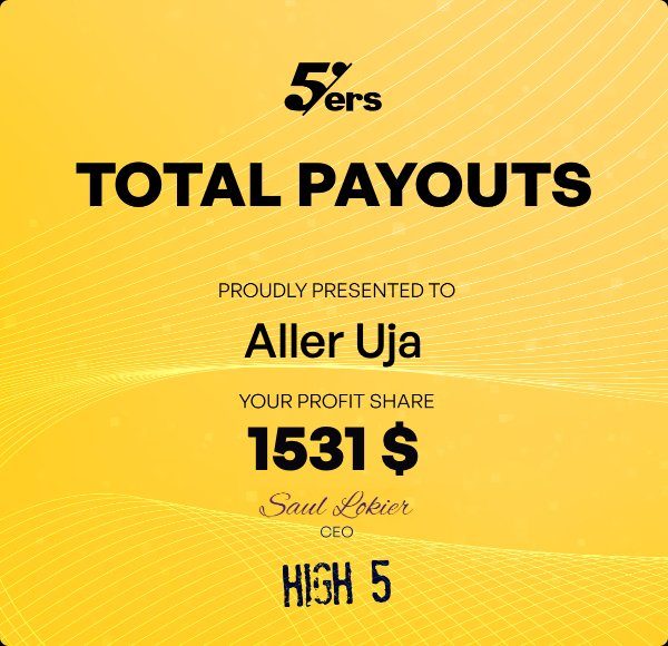 The5ers Total Payouts — $1,531